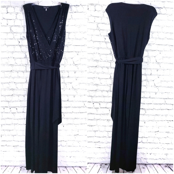 spense black jumpsuit